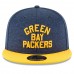 Men's Green Bay Packers New Era Navy/Gold 2018 NFL Sideline Home Historic Official 9FIFTY Snapback Adjustable Hat 3058571